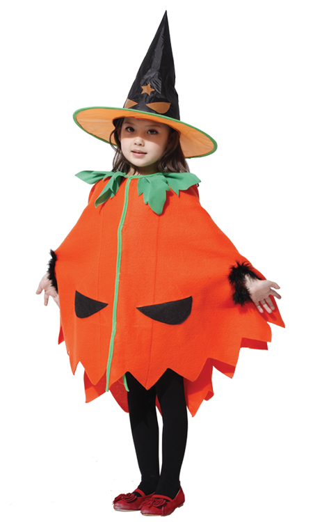 Halloween Pumpkin Kids Costume Set