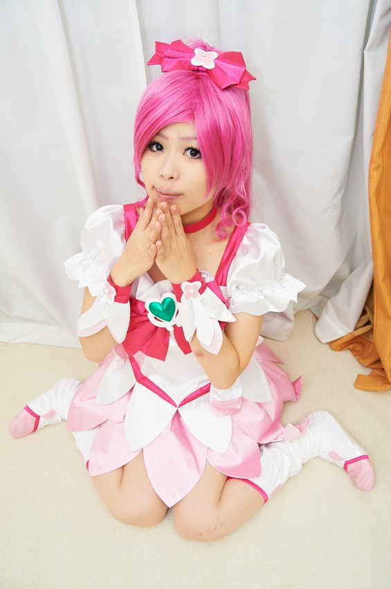 Cosplayハートキャッチプリキュア！キュアブロッサム衣装: コスプレ