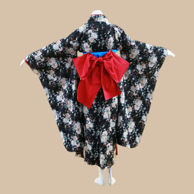  Hell Girl Ai Enma Yukata Cosplay Costume