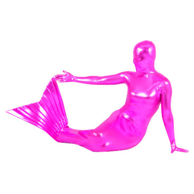  Mermaid Style Shiny Metallic Spandex Zentai