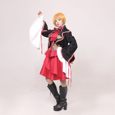  Vocaloid - From The Sandplay Singing of The Dragon Kagamine Rin Cosplay Costume